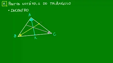 Como se faz o incentro de um triângulo?
