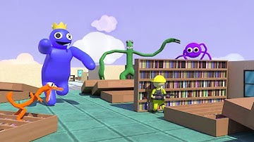 Blue Survival_ Hide N Seek - Gameplay Walkthrough Part 1 Rainbow Friends VS Poppy Mobile (Android)