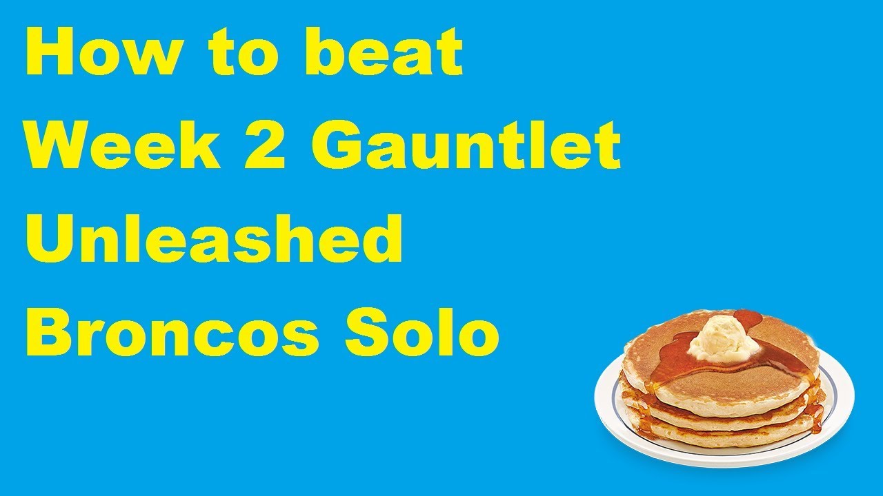 Madden 18 Ultimate Team How to Beat Broncos Week 2 Gauntlet Unleashed Premium Championship  All-Pro