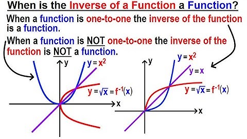 Algebra Ch 45: The Inverse of a Function (9 of 15) When is the Inverse of a Function a Function?