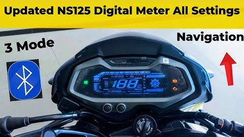 2025 Updated Pulsar NS125 Digital Meter all Settings ! 3 Riding Modes , Navigation , Bluetooth !