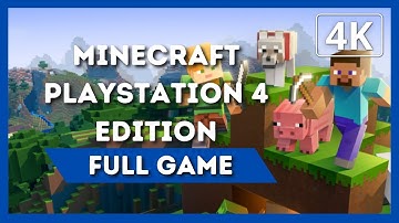 MINECRAFT PLAYSTATION 4 EDITION | Full Game Walkthrough | 4K 60FPS | No Commentary
