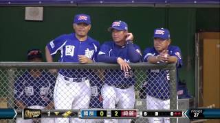 20140710-2 爆米花 國訓vs綺麗 1下 張閔勛右外野方向二壘安打 為綺麗打下第二分