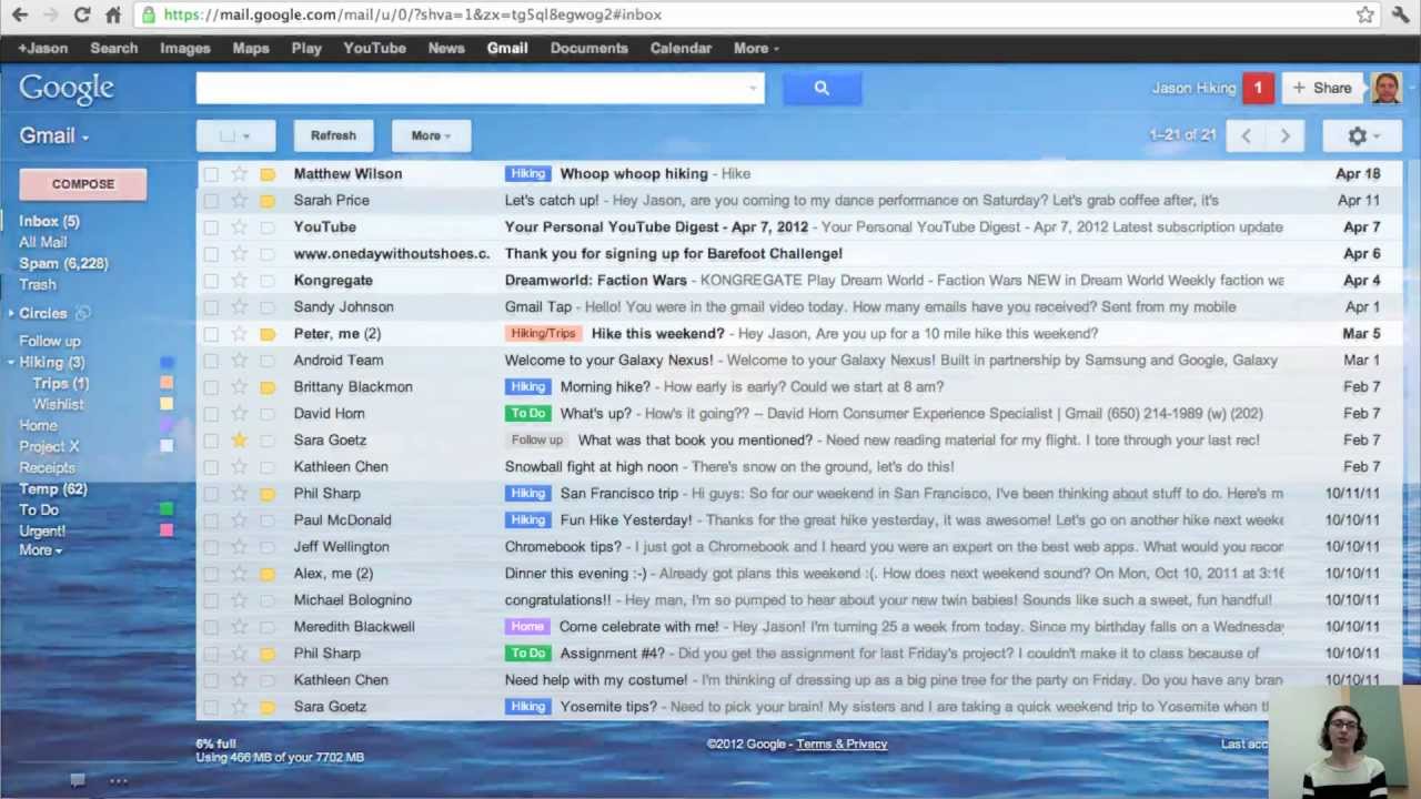 go for gmail on macbook dashboard