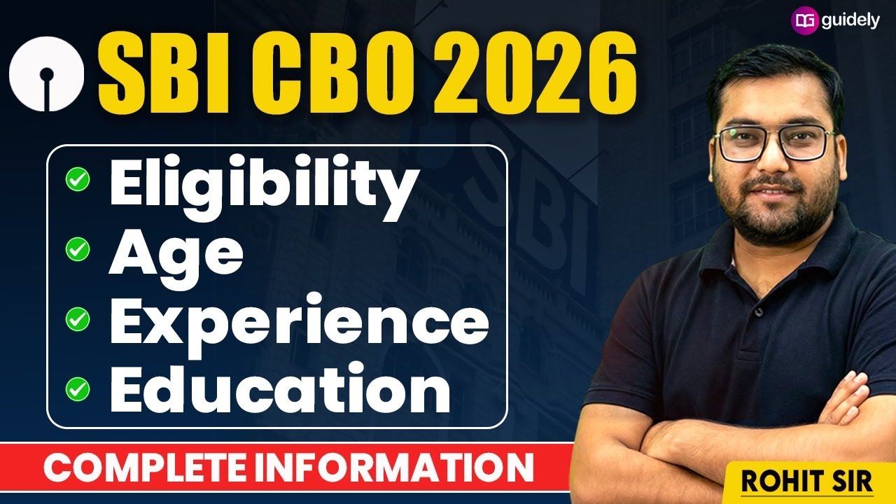 SBI CBO Notification 2026 | Vacancy, Eligibility, Age Limit | Complete Information By Rohit Sir