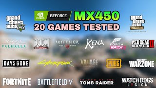 Nvidia GeForce MX450 Test in 20 Games in 2022