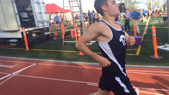 Eric Clay of Morristown wins the NJAC boys 3200