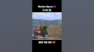 Hacker Spray In Air 😈🥶 | Hacker Spray Bgmi ☠️ | Wait For Spray 🥵 #bgmi #pubg #hacker #scout #shorts