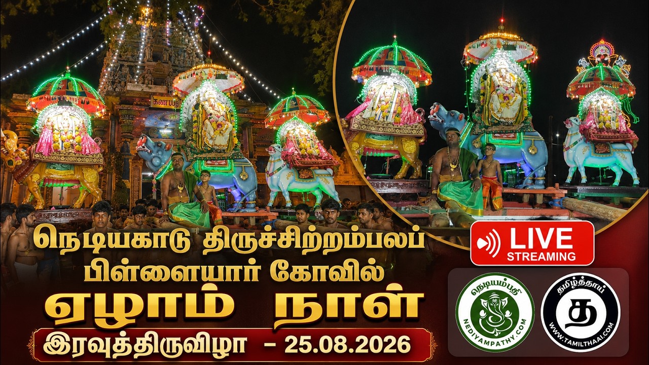 நெடியகாடு திருச்சிற்றம்பலப் பிள்ளையார் கோவில் ஏழாம் நாள் இரவுத்திருவிழா - 25.08.2026