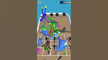 Level.52 | Merge Run Blue Rainbow #shorts