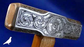 How To Make a HandEngraved Hammer with Simple Tools