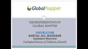 Geo referencing in Global Mapper