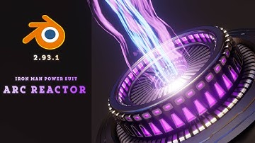 Iron Man Power Suit - Arc Reactor | Blender 2.93 Tutorial for Beginners by b3d