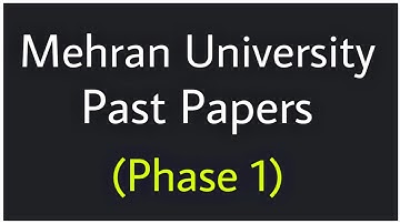 Mehran University Phase 1 Mcqs||Muet Past Papers 2022 Phase 1||Pak MCQS