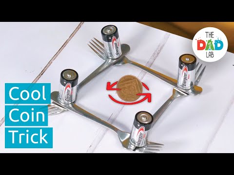 How To Make A Coin Spin Using Forks And Batteries