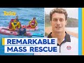 Ironmen help rescue 25 tourists caught in rip at Sydney&#39;s Maroubra Beach | Today Show Australia