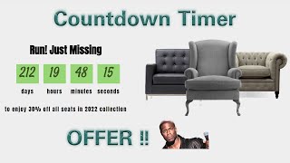 Countdown Timer Offer Section Using HTML, CSS, and JavaScript - step by step