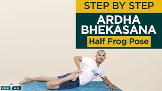 Ardha Bhekasana Half Frog Pose Benefits How to Do Contraindications by Yogi Tara - Siddhi Yoga