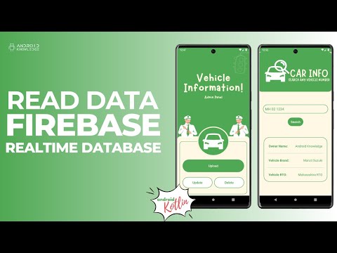 Retrieve Data from Firebase Realtime Database in Android Studio | CRUD - Read | Kotlin