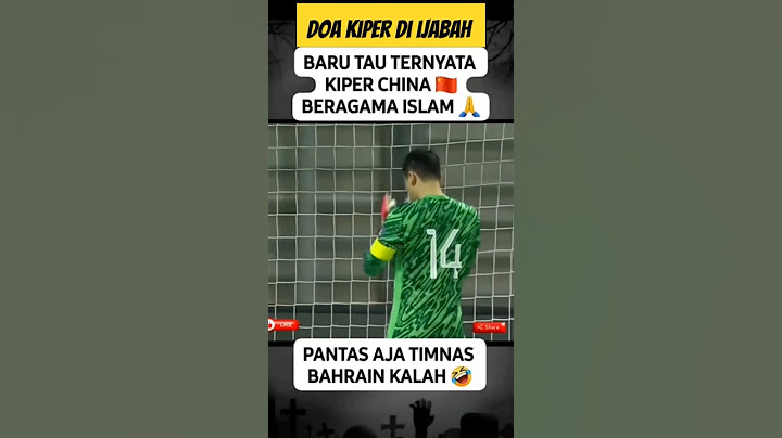Ternyata Kiper Cina itu Muslim 🤗 #football #timnasindonesia #sepakbola