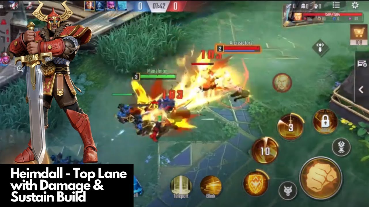 I tried playing MARVEL Super War in HD mode and it was amazing but.....| Heimdall Top Lane Pro Tips