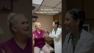 Dr. Usha Jain  iron injection for anemia. & tiredness. #drushajain #ironing ton #anemia#tiredness