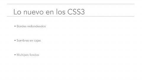 Introducción a las hojas de estilo en cascada CSS video 3