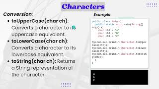 Characters, String, and StringBuilder!