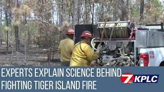 Experts explain science behind fighting massive Tiger Island Fire