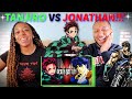 Death Battle! &quot;Tanjiro VS Jonathan Joestar (Demon Slayer VS JoJo&#39;s Bizarre Adventure)&quot; REACTION!!