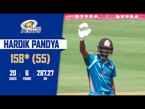 Hardik Pandya 158* from 55 balls | 20 sixes |  DY Patil T20 Cup