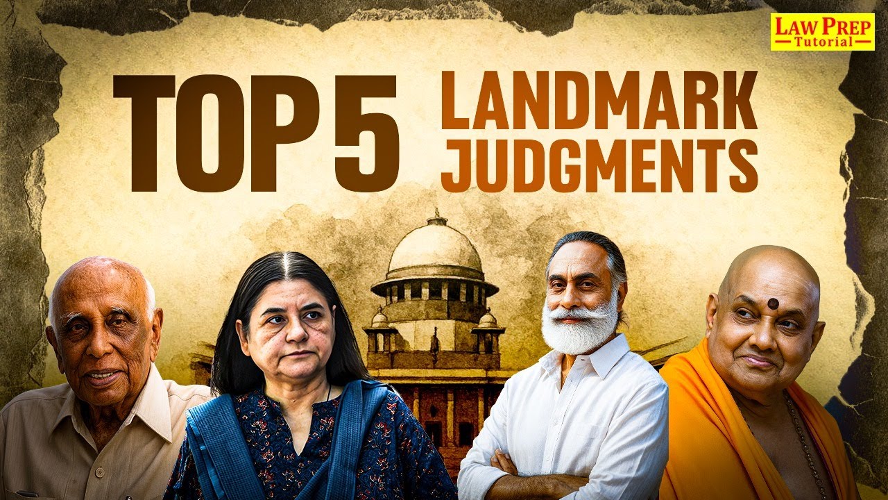Top 5 Landmark Judgements for CLAT PG | CLAT PG 2026 Preparation | Important Landmark Judgments