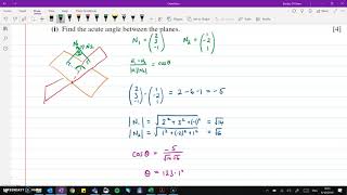 Vectors - March 19 paper 32 Q9 worked solution