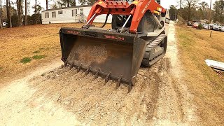 RESCUE DRIVEWAY 911! FIXING MAJOR POTHOLES IN A GRAVEL DRIVEWAY!