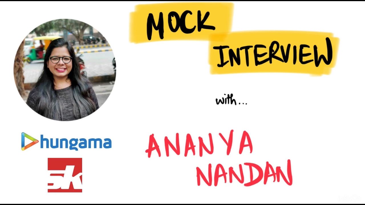PM School - Mock interview with Ananya Nandan | Product Management Interview Questions