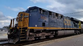 [MEGA LASHUP][CSX]5421ES40DC & 11 Others Leads Q400-07 Through Fayetteville NC With A Nice Horn