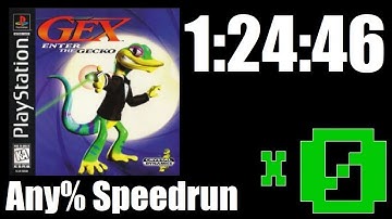 Gex: Enter the Gecko (PS1) || Any% Speedrun || 1:24:46