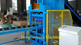 Hot sale South America soil brick machine HBY4-10 SUPER interlocking clay soil cement brick machine