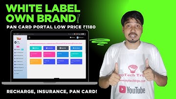 White Label Own brand Pan Card Portal Low Price ₹1180 | Recharge, Insurance, PAN Card
