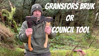 Gransfors Bruk Small Forest Axe vs Council Tool Pack Axe Comparison