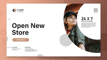 Professional Website Banner Design Tutorial | Adobe Illustrator tutorial series | graphic design