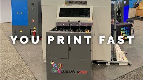 QuadRev PRO Rotary Printer: Drinkware Prints in 10 Seconds!