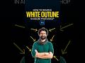 How to Remove White Outline in Photoshop #amgraphix #WhiteOutline #Fringes #shorts #photoshop