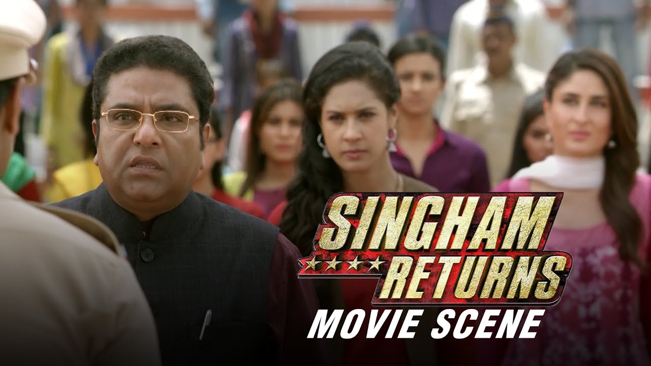 Ajay Devgn Single Handedly Fights A Group Of Gangsters  Singham Returns  Movie Scene
