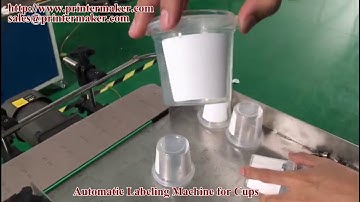 automatic labeling machine for plastic cups ALM-21200