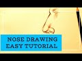 How to draw a nose(side view) easy reference Drawing a nose step by step tutorial for beginners