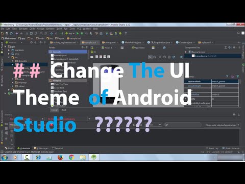 How To Change The Ui Theme Appearence Of Android Studio