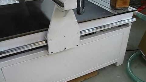 QUICK CNC mini cnc router K6100A-testing the air pump 1.5kw