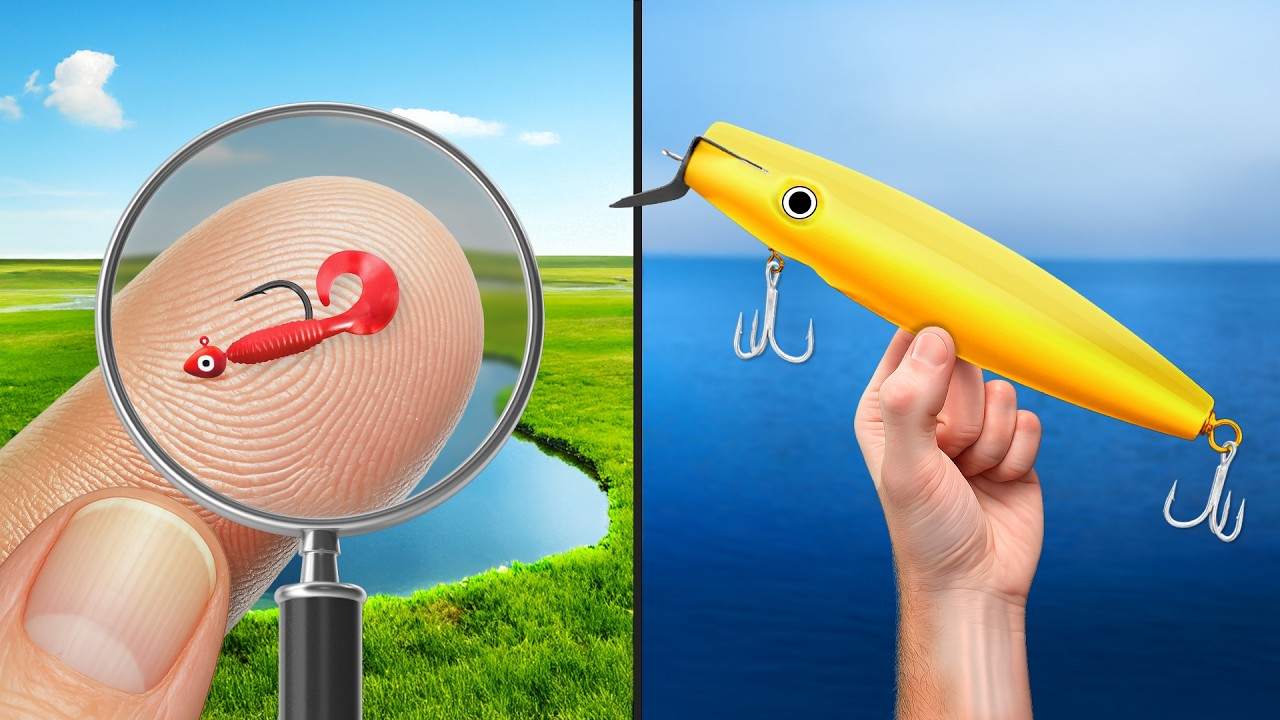 Small Lures vs Big Lures Fishing Challenge