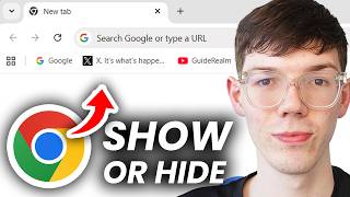 How To Always Show or Hide Bookmarks Bar In Google Chrome - Step By Step